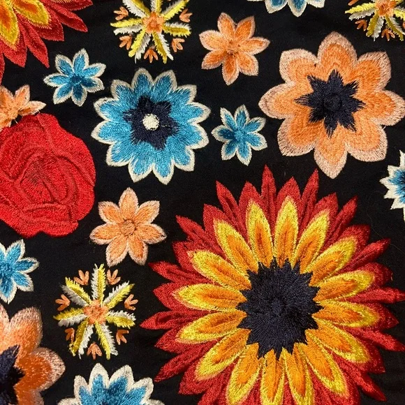 Alice + Olivia Rory Embroidered Long Jacket and Sherri Floral Embroidered Shorts - Picture 10 of 13